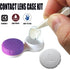 Kuanfine 4 Pack Contact Lens Case Leak Proof Travel Contact Case, Colored Contact Lens Storage Holder Container(Multi