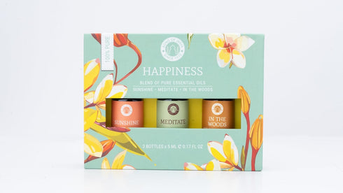 Set/3 Essential Oil Blends Happiness (Patchouli)
