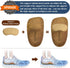 W5.5-8.5 M5.5-7.5) DR. POTTER+ Heel Cups for Plantar Fasciitis Relief, Cork Heel Cushions for Heel Pain and Achilles