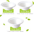 three leaf 8OZ. (240ml) BAGASSE BOWL, 50 Ct. Heavy-Duty Eco-Friendly Disposable Bowl, 100% Biodegradable