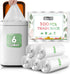 Teivio 6 Gallon 100 Count Strong Garbage Bags, Bathroom Trash Can Bin Liners for Home, Office, Kitchen