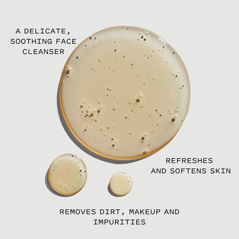 Keys Soulcare Golden Face Cleanser, Gently Removes Dirt and Makeup, Soothes Skin with Manuka Honey, 5.75 Fl Oz