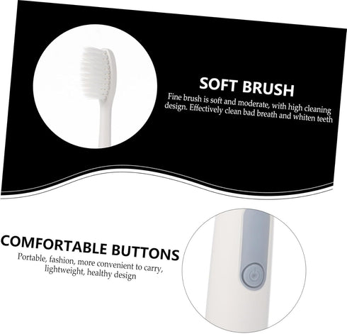 SOPOTUTU Electric Toothbrush for Adults Soft Bristle Sonic Vibration Oral Cleaning Tool with Intelligent Rechargeable