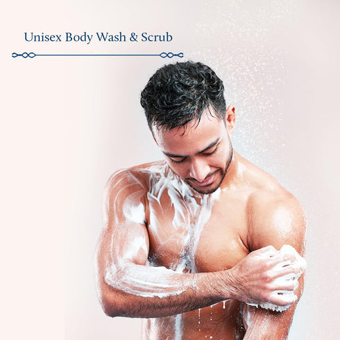 Blue Nectar Vanilla Body Wash & Scrub - Deep Cleansing with Honey, 8.4 Fl Oz