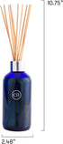 Set (8 oz) Capri Blue Aloha Orchid Reed Diffuser - Includes Reed Diffuser Sticks, Fragrance Oil, and Glass Bottle