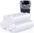 100 Count Small Trash Bags - 4 Gallon Clear Garbage Bags - Strong, Leakage-Free, Unscented Thick for Bathroom, Office,