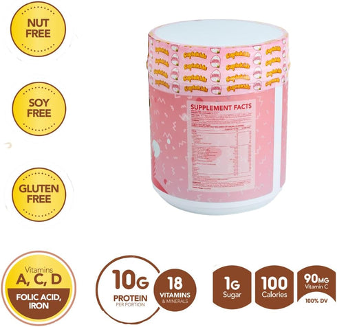Kids Protein Shake - Chocolate Protein Powder for Weight Gain - Protein Drinks for Kids