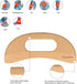 Wooden Cellulite Massager, Body Guasha Tool for Lymphatic Drainage, Wood Stick Massage Tool for Body Muscle Relaxing