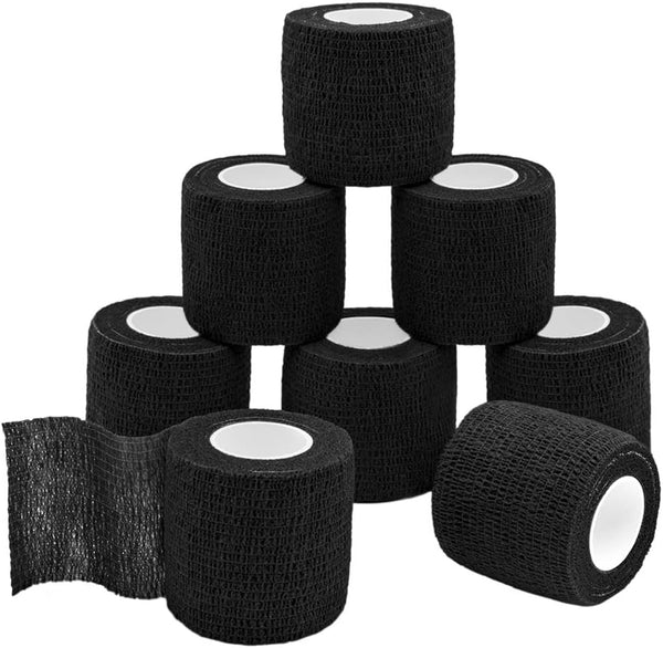 Self Adherent Wrap Bandages, Self Adhering Cohesive Tape for Sports Sprain, Soreness on Wrist and Ankle, 8PCS