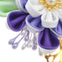 MIAO WU Japanese Hair Clip, Cherry Blossom Kimono Hanfu Flower Hairpin for Women Girl (Purple)