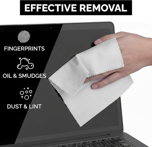 One Tap Only 6 Pack 6x7Inch 3 3 Microfiber Cleaning Cloths LintFree Lens & Screen Cleaner Eyeglass Camera Phone Tablet