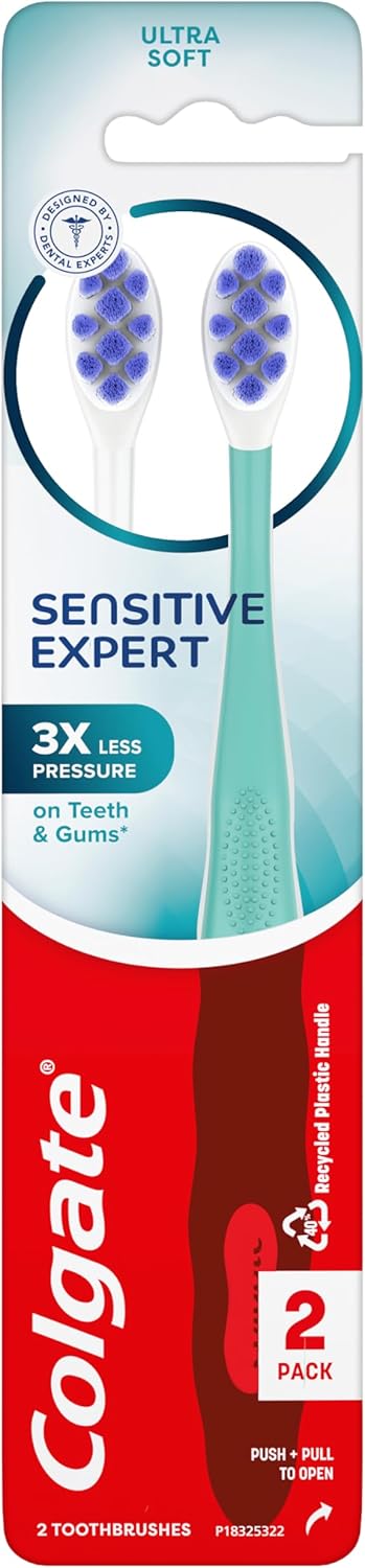 Pack, 2 Pack Colgate Sensitive Expert Ultra Soft Sensitive Toothbrush Extra Soft Toothbrush for Sensitive Gums