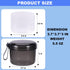Denture Case, Leak Proof Bath Cup for Travel, Transparent Grey Container for Soaking Dentures