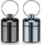 2 Pack Mini Pill Case Keychain, Portable Travel Pill Container, Waterproof Metal Daily Pill Box Organizer for Office