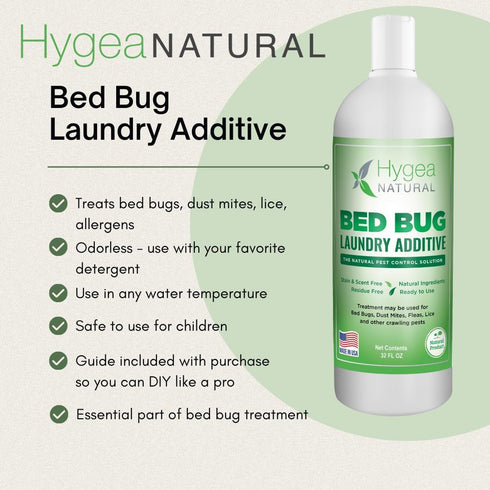 Lice and Bed Bug Laundry Additive - Non-Toxic, Odorless, Safe for Children and Pets - Made in USA (Laundry Additive)