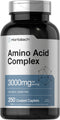 Horbaach Amino Acid Complex 3000mg - 250 Caplets, Non-GMO, Gluten Free Supplement