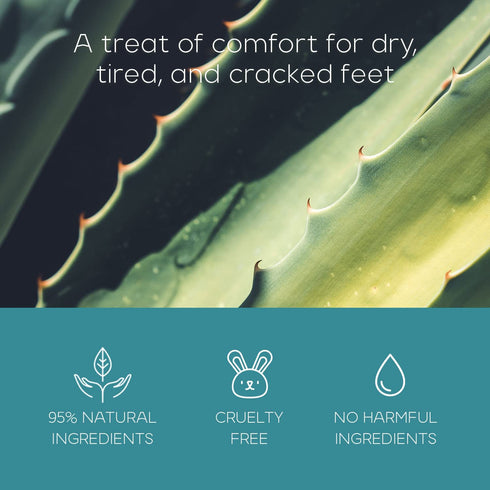 Sea Salt & Aloe Foot Masks | Moisturizing Socks for Tired, Dry Feet | Exfoliating Korean Skin Care - 3 Pairs