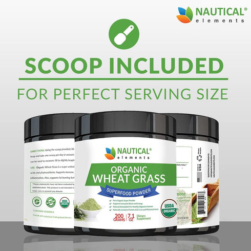 Wheatgrass Powder - USDA Certified Organic, Rich In Essential Amino Acids, Chlorophyll, Antioxidants, Fatty Acids,