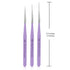 Nail Art Long Striper Brush Set by Beaute Galleria - 3 Pieces (12mm, 16mm, 22mm) for Fine Line, Detailer