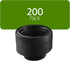 PLASTICPRO 200 PCS Black Plastic Bowls, 5 oz Small Disposable Soup Bowls for Party and Wedding