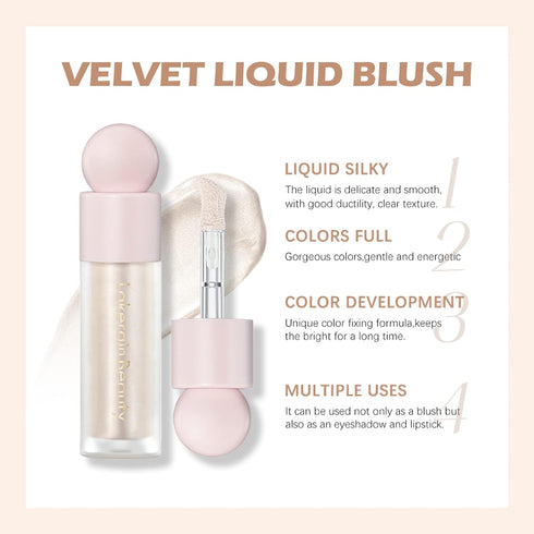 Erinde Liquid Highlighter Makeup Stick, Natural Glossy Finish, Lightweight Blendable Cream Illuminator (01# MOONLIGHT)