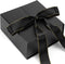 JOHOUSE Gift Box Black, 8x8x3.5 Inches with Lids, Magnetic Closure & Ribbon for Weddings, Birthday Presents