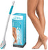 Miracle Foot Brush 30" with Pumice Stone and Grip Handle, Wet/Dry Brush for Seniors, Pregnant, Disabled