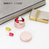 Portable Daily Pill Case, Heavy Duty Aluminium Alloy Round Pill Box, Waterproof Travel Organizer for Outdoor Camping