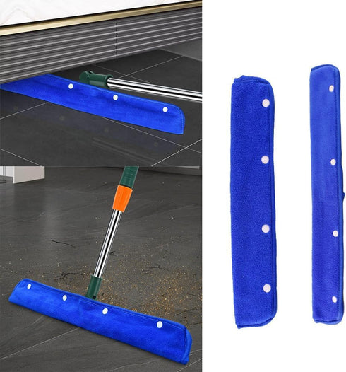 NentMent 2 Pack Floor Squeegee Broom Cover Wrap Mop Sweeping Cloth Baseboard Cleaner Tool Adapter Converter