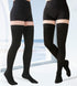 MGANG Medical Compression Stockings 20-30 mmHg for Women & Men, Thigh High Graduated Support Socks, Black, Pair