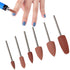 Nail Drill Bits Set - 6pcs Nail Polishing Grinding Machine Tools for Acrylic Gel Nails, Manicure Accessories