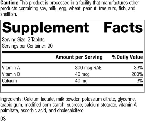 Standard Process Cataplex D - Whole Food Immune Support, Digestive Health, Bone Strength with Cholecalciferol, Calcium