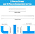 DIY Crazy Straws Make Your Own Straw, 30 PCS Build A Straws Kit for Reusable Silly Straws, Great for Parties