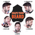 Men's Beard Shaping Tool with Inbuilt Comb for Goatee Mustache Sideburns, Transparent Template (Clear)