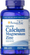Puritan's Pride Chelated Calcium Magnesium Zinc, 250 Count, Supports Bone Health & Immune Function