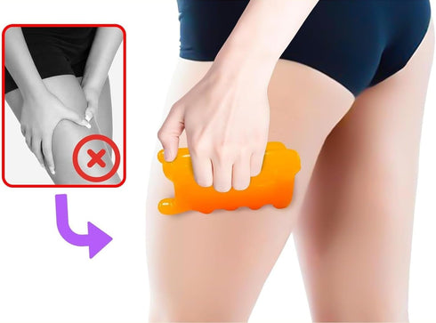 LiZEROGDAX 1pc Yellow Fascia Massage Blaster Tool for Cellulite, Amber Points Myofascial Release Body Tension Relief