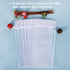 HRX Package 30pcs White Organza Wine Bags - Sheer Mesh Gift Pouches with Drawstring for Christmas