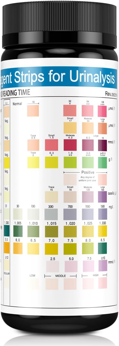 RPOMU Urine Test Strips 11 Parameters 100 Count