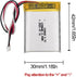 HRYHWASE 3.7V 1200mAh 103040 Pack PH2.0 Lithium Polymer Battery Lipo Rechargeable Replacement Lithium Ion Battery