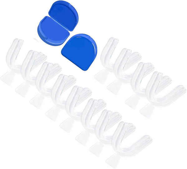 Piullzze 12PCS Dental Trays for Whitening Teeth, Thin Thermoform Moldable Mouth Tray for