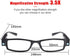 Bright LED Readers with Lights - Lighted Magnifier Nighttime Reader Eyewear for Clear Vision, +3.5