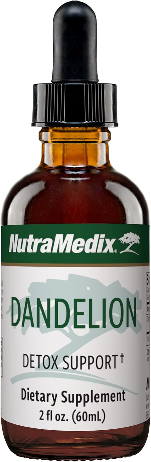 NutraMedix Dandelion Detox Support - 60ml Tincture for Liver & Gut Health, Antioxidant Support, Daily Use Supplement