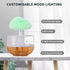 Weljoy Zen Raining Cloud Night Light Aromatherapy Essential Oil Diffuser Micro Humidifier Desk Fountain Bedside
