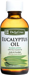 De La Cruz Eucalyptus Essential Oil, 100% Pure Steam Distilled Eucalyptus Globulus, 4 FL OZ, Aromatherapy for Diffuser