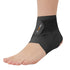 Ultra Thin Ankle Wraps, Adjustable Ankle Brace for Men & Women, Black, Pack of 1 for Sprained Foot & Tendinitis