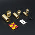 Brass Seals Bottles Keychain, Portable Waterproof Pill Case Key Chain, Mini Canister for Outdoor Camping