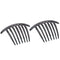 Parcelona French Twist Large 4" Celluloid Side Hair Comb Set of 2, No Slip Styling for Women