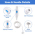 Replacement Hose and Handle Parts - Compatible with Waterpik Water Flosser WP-100 WP-300 WP-660 WP-900 Series