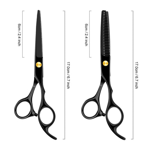 Professional Home Hair Cutting Kit, Haircutting Scissors Barber Salon Thinning Shears Kit for Men Women