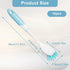 Lemecima 16 Set 11.8 Inch Pcs Light Blue Kitchen Scrub Dish Brush with Handle, Long Dishwashing Scrubber with Stiff